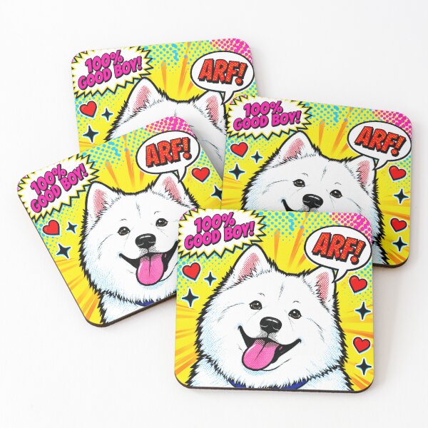Item preview, 100% Good Boy - Smile Power Samoyed Popart designed and sold by TheresaNicole.
