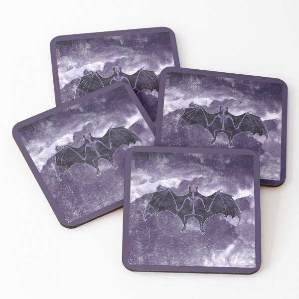 Item preview, Violet Bat Skeleton X-Ray Spread Wings Anatomy Gothic designed and sold by Ghoul Enterprises.