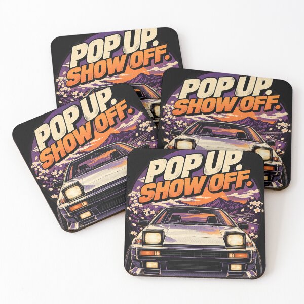 Item preview, Pop Up Headlight Society Retro JDM Sports Car Art designed and sold by THAT-ONE-TEE.