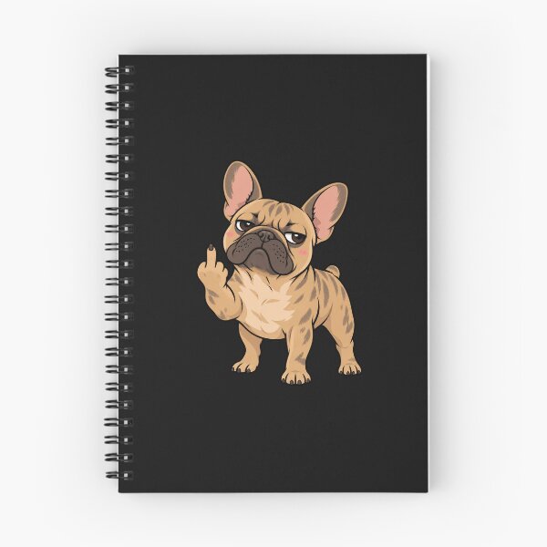 Item preview, Grumpy French Bulldog Giving Middle Finger fuck you designed and sold by Daria-design.