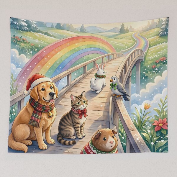 Item preview, Christmas Rainbow Bridge Pets designed and sold by Sybille-Yates.