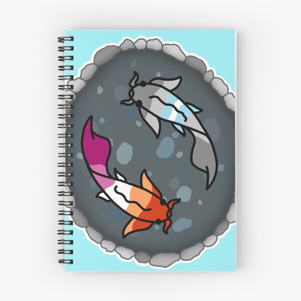 Item preview, Demi Boy and Lesbian Pride Koi Pond designed and sold by CastleOfDragons.