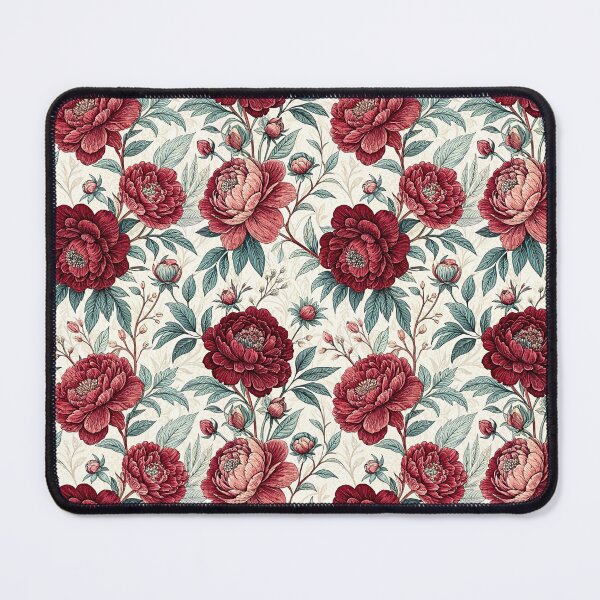 Item preview, Ruby Red Peony Botanical Pattern designed and sold by Storybook Botanica.