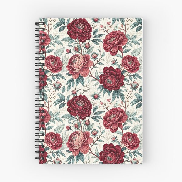 Item preview, Ruby Red Peony Botanical Pattern designed and sold by Storybook Botanica.