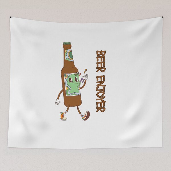 Item preview, Beer Enjoyer - Funny Beer Bottle Cartoon designed and sold by CraftyUniverse.