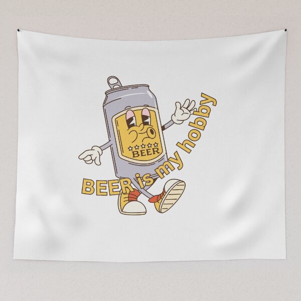 Item preview, Beer Is My Hobby - Beer Can Cartoon Humor designed and sold by CraftyUniverse.