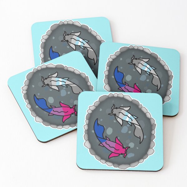 Item preview, Demi Boy and Bi Pride Koi Pond  designed and sold by CastleOfDragons.