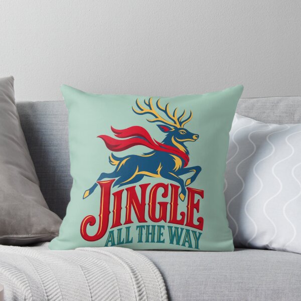 Item preview, Jingle All the Way Christmas Reindeer designed and sold by PunchDrop.
