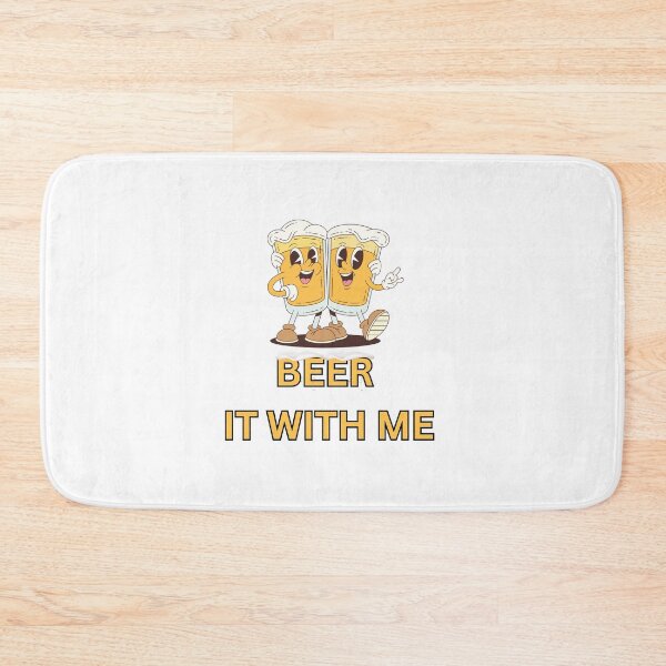 Item preview, Beer It With Me - Funny Beer Pun Illustration designed and sold by CraftyUniverse.