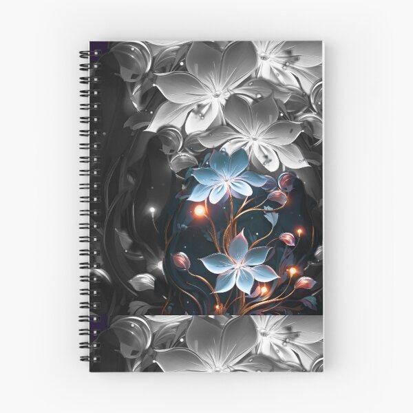 Item preview, A beautiful white and blue golden shine flowers designed and sold by VeenaArtStudio.
