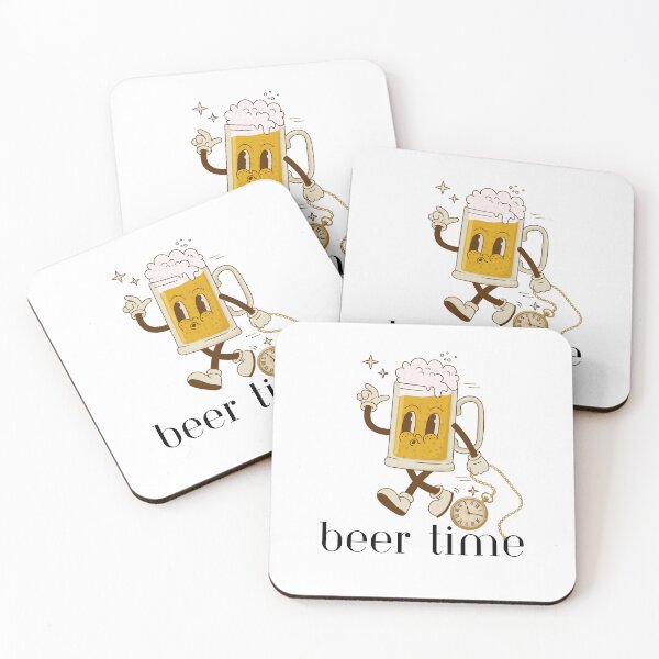 Item preview, Beer Time - Funny Beer Mug and Clock designed and sold by CraftyUniverse.