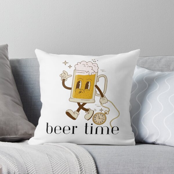 Item preview, Beer Time - Funny Beer Mug and Clock designed and sold by CraftyUniverse.