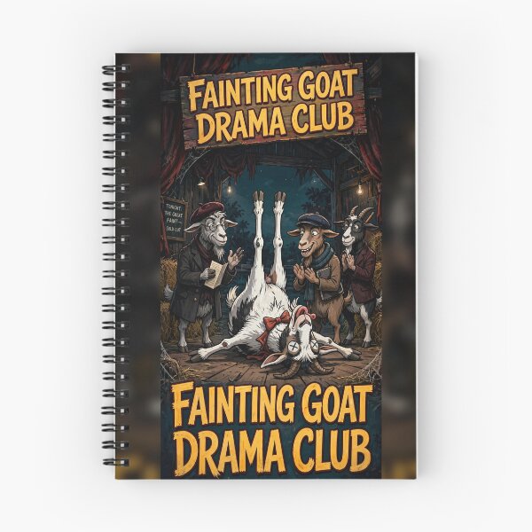 Item preview, Funny Fainting Goat Drama Club Theater Goat Gift designed and sold by MojoHill.