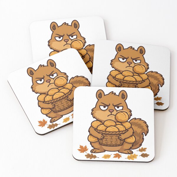 Item preview, Bread Basket Bandit: Grumpy Squirrel Hoards the Rolls designed and sold by Odd-jack.