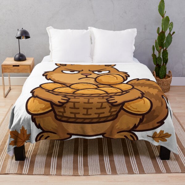 Item preview, Bread Basket Bandit: Grumpy Squirrel Hoards the Rolls designed and sold by Odd-jack.