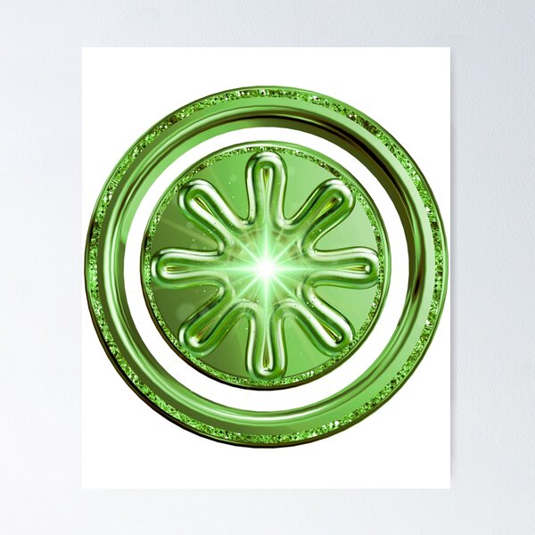 Item preview, Vibrant Emerald Green Starburst Luxury 3D Art designed and sold by MinimalAurashop.
