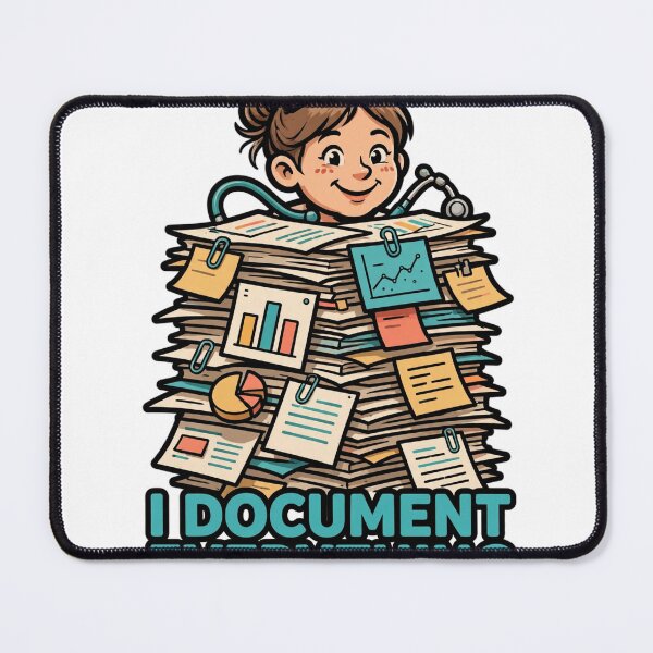 Item preview, I Document Everything Funny Nurse Sticker designed and sold by Hearth & Hue.