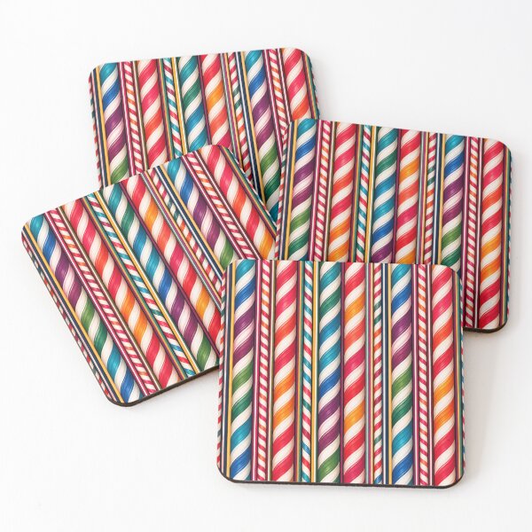 Item preview, Rainbow Twisted Ribbon Stripe Pattern designed and sold by BROHLine Studio.