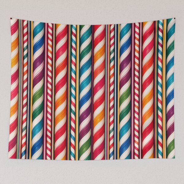 Item preview, Rainbow Twisted Ribbon Stripe Pattern designed and sold by BROHLine Studio.