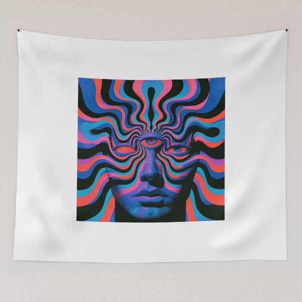 Item preview, Psychedelic Third Eye Trippy Art Sticker designed and sold by Frenky Stickers.