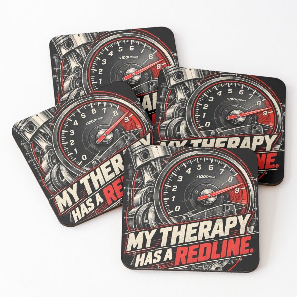 Item preview, Redline Therapy Vintage Tachometer Automotive Art designed and sold by THAT-ONE-TEE.