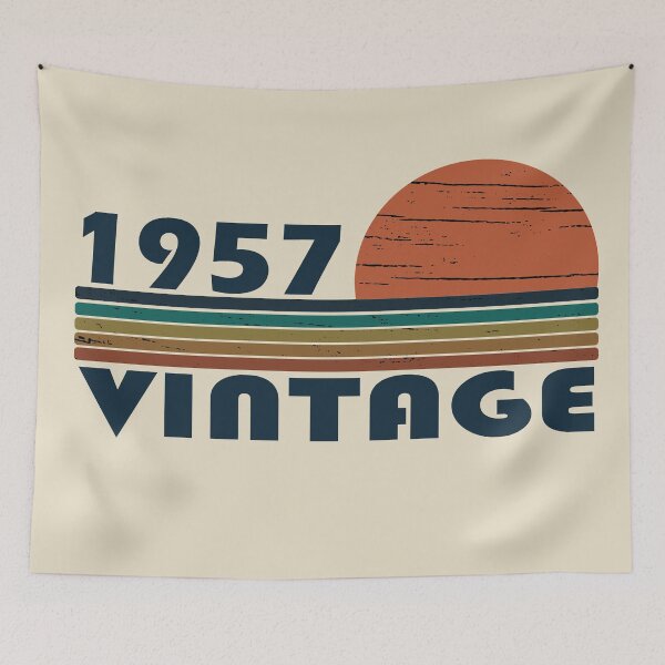 Item preview, Born in 1957 Sunset Vintage 70th Birthday Gift designed and sold by Alexaltay.