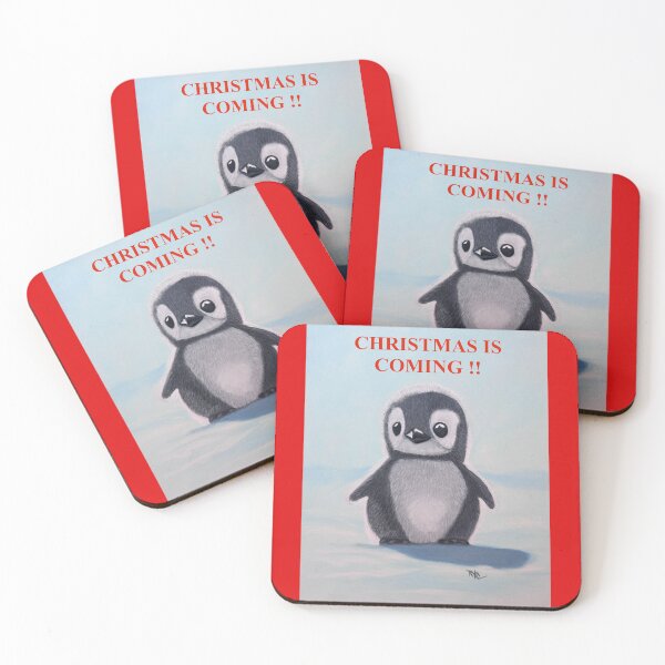 Item preview, Christmas is coming, penguin designed and sold by ROXANEDS.