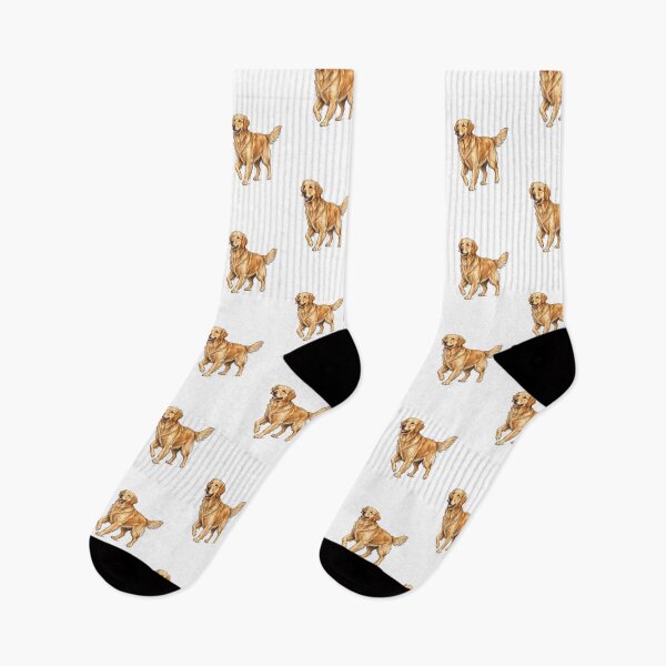 Item preview, Golden Retriever Autumn Walk Vintage Dog Art designed and sold by PinkyDona.