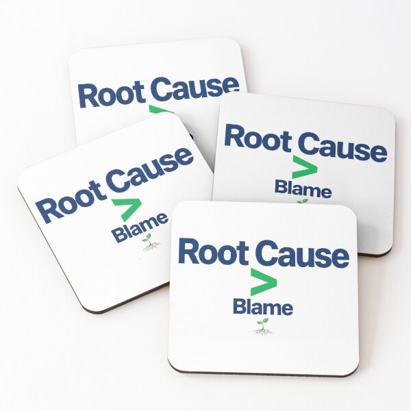 Item preview, Root Cause Over Blame | Process Improvement Sticker designed and sold by LunaAdventurer.