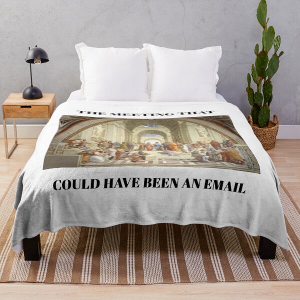 Item preview, The Meeting That Could Have Been An Email - School of Athens by Raphael designed and sold by lijoy.