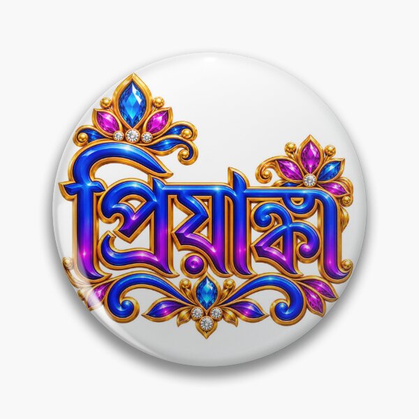 Item preview, Priyanka Bengali 3D Jewel Name Art designed and sold by Design Sounds Studio.