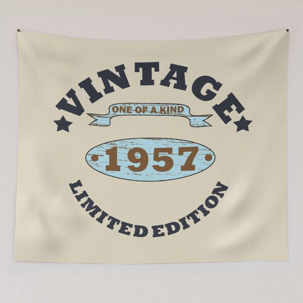 Item preview, Vintage Born in 1957 Limited Edition 70th Birthday gift designed and sold by Alexaltay.