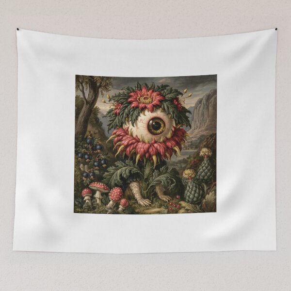 Item preview, Surreal Eyeball Flower Dark Botanical Sticker designed and sold by Frenky Stickers.