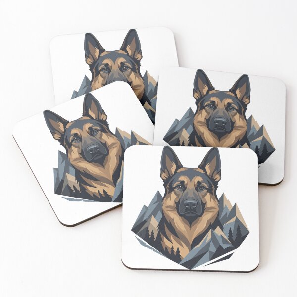 Item preview, German Shepherd Mountain Guardian Art designed and sold by PinkyDona.