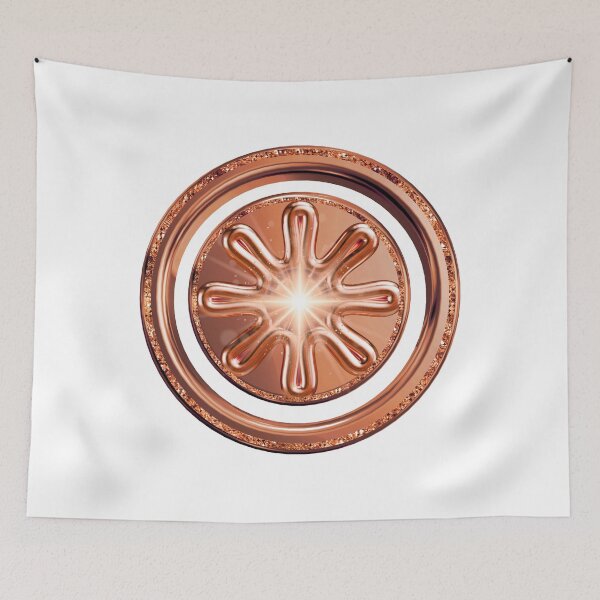 Item preview, Warm Copper Starburst Luxury 3D Geometric Art designed and sold by MinimalAurashop.