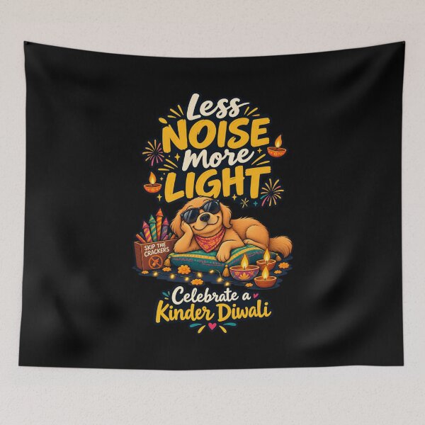 Item preview, Less Noise More Light – Celebrate a Kinder Diwali designed and sold by SidTastic .