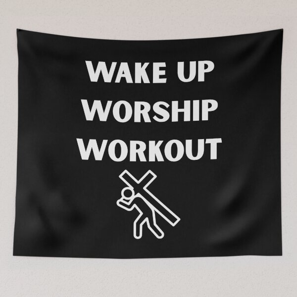 Item preview, Wake Up Worship Workout Christian Gym  designed and sold by AleksandraJac05.