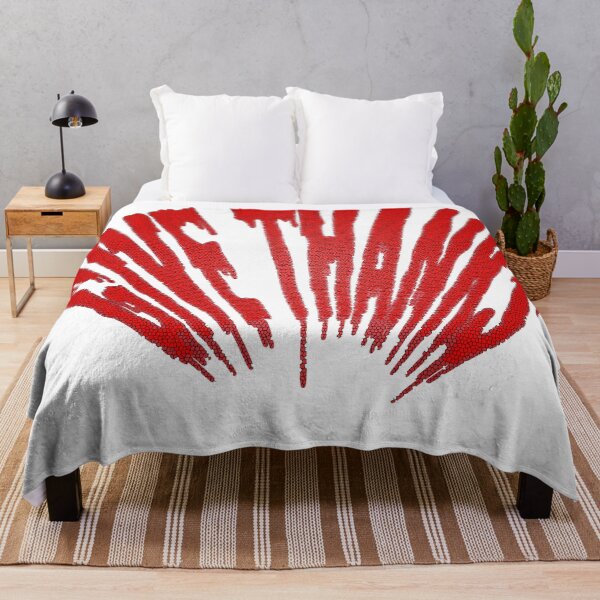 Item preview, Give Thanks Horror Spooky Halloween Design, Creepy Red Dripping Typography Vector Art for Apparel, T-Shirts and POD Merch designed and sold by Carftora786.