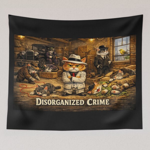 Item preview, Disorganized Crime - Cats designed and sold by Bruh-tala-tee.