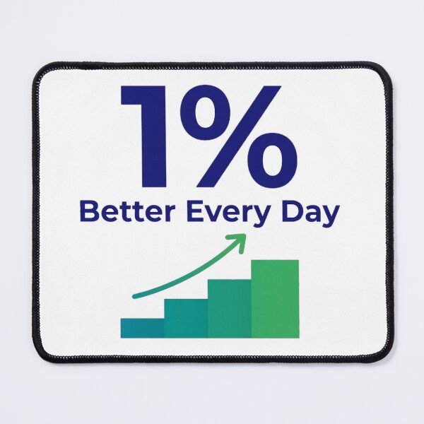 Item preview, 1% Better Every Day | Kaizen Continuous Improvement Sticker designed and sold by LunaAdventurer.