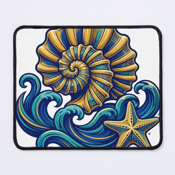 Item preview, Bold Ocean Shell designed and sold by Gifter-ly Cozy Christmas.