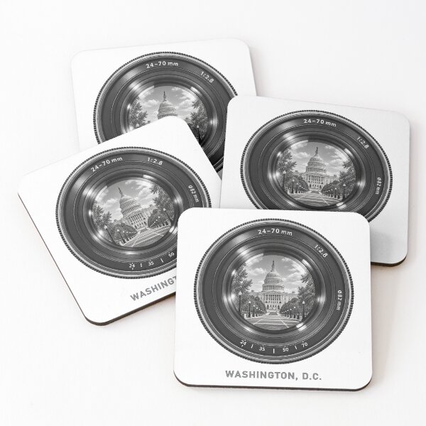 Item preview, Washington DC Black and White Zoom Lens Reflection designed and sold by Numerous-Niches.