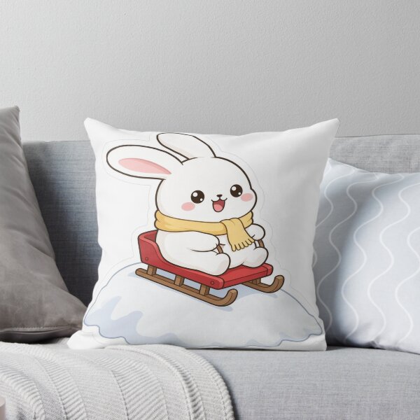 Item preview, Sledding Bunny designed and sold by GNDSW-Sticker.