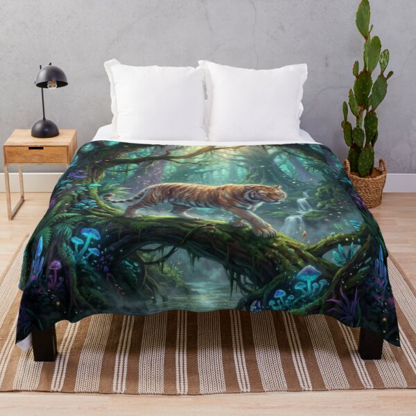 Item preview, Mystical Tiger in an Enchanted Jungle designed and sold by NinelRo.