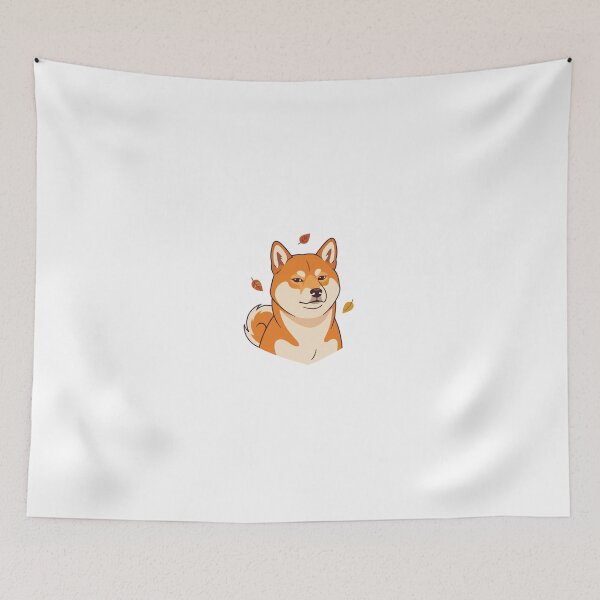 Item preview, Shiba Inu Autumn Attitude Dog Art designed and sold by PinkyDona.