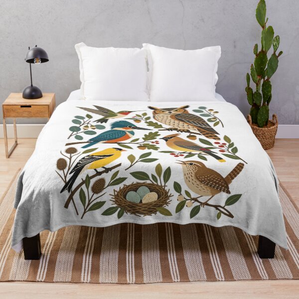 Item preview, Vintage Botanical Birds Field Guide Chart Great Horned Owl Art designed and sold by lamiarte.