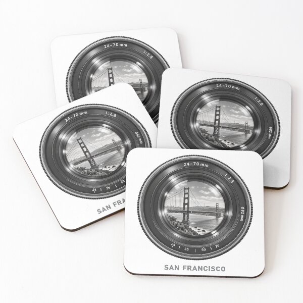 Item preview, San Francisco Black and White Zoom Lens Reflection designed and sold by Numerous-Niches.