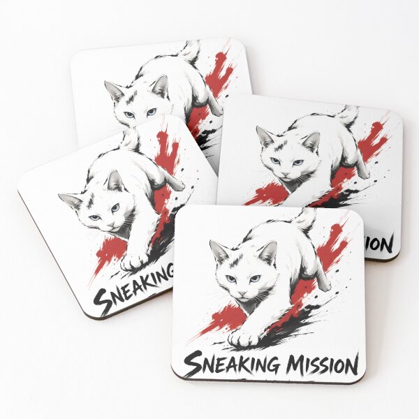 Item preview, Sneaking Mission – Stealth Cat Ink Brush designed and sold by chadmius.
