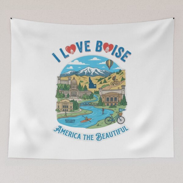 Item preview, Boise Idaho Treasure Valley City Travel Souvenir  designed and sold by Illumine-World.