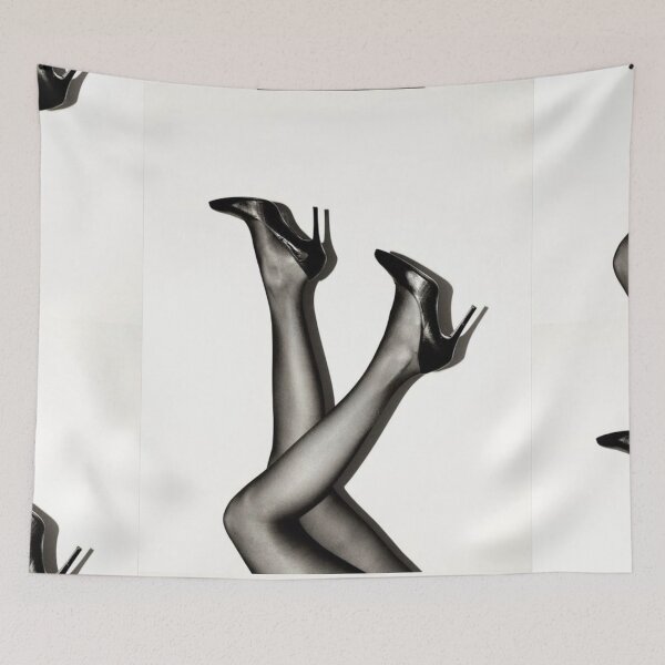 Item preview, Black Heels and Sheer Tights Fashion Editorial designed and sold by cezzarie.